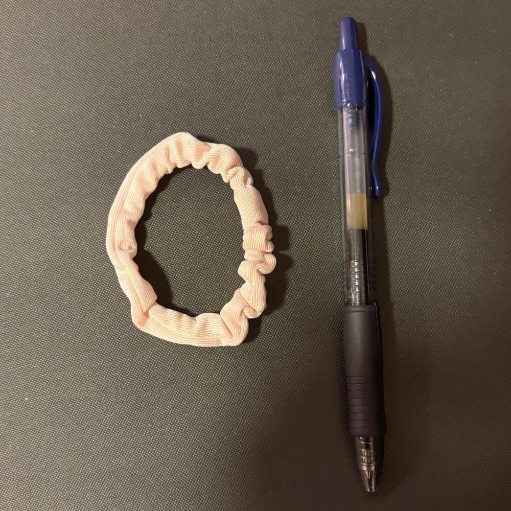 LIKE NEW - Small pink scrunchie